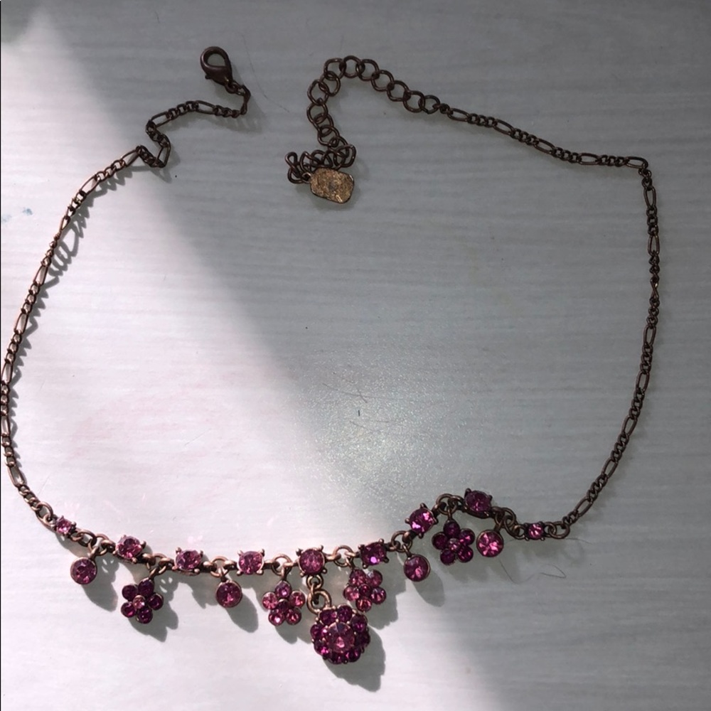Pink beaded necklace